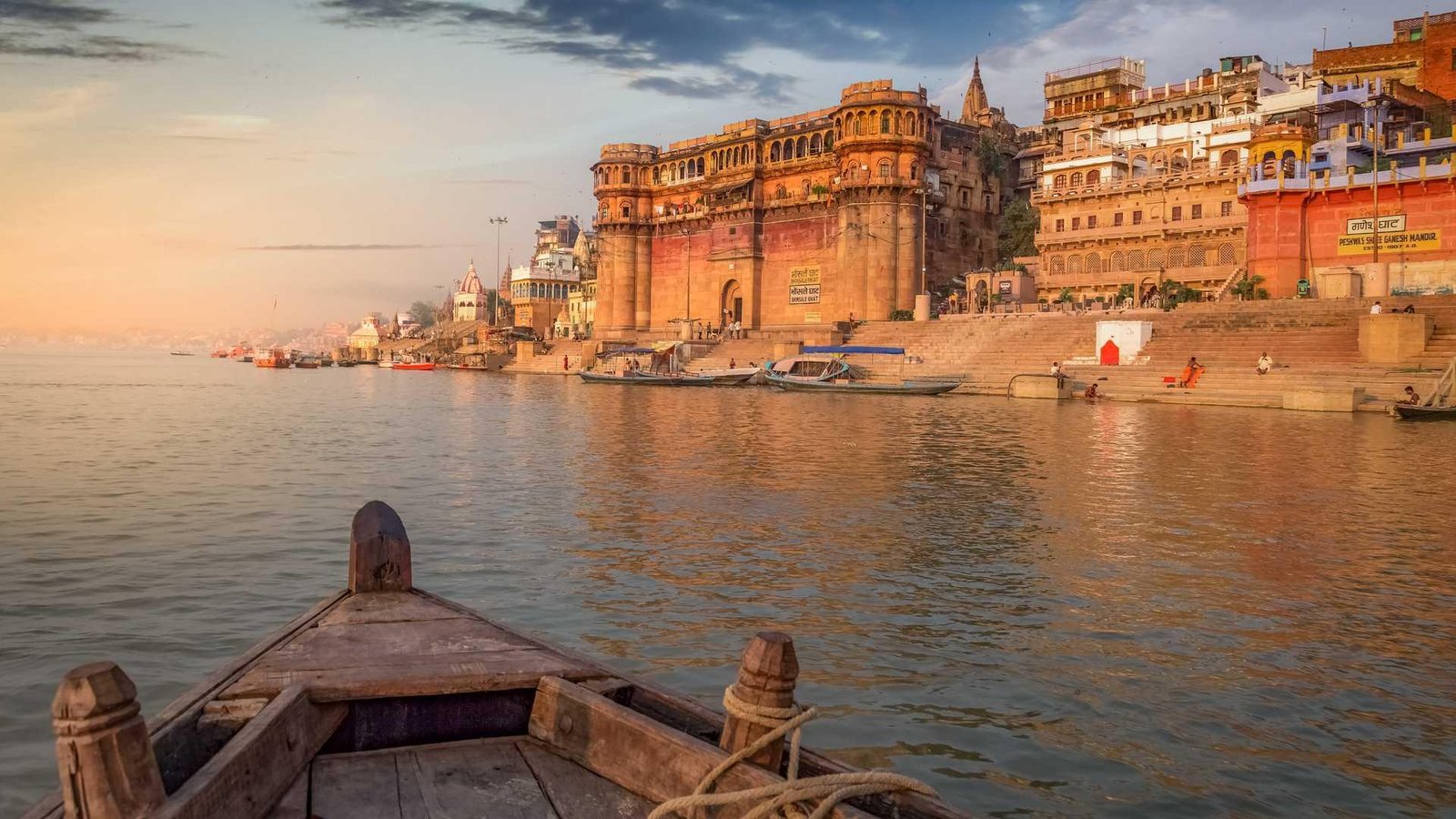 Sunrise Ganges boat Varanasi