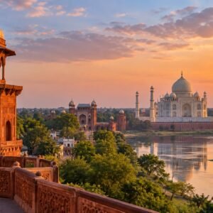 Taj Mahal in Agra during a private heritage tour